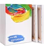 Amazon.co.jp: ゆめ画材 限定 張りキャンバス F8 麻100％ 中目 油彩